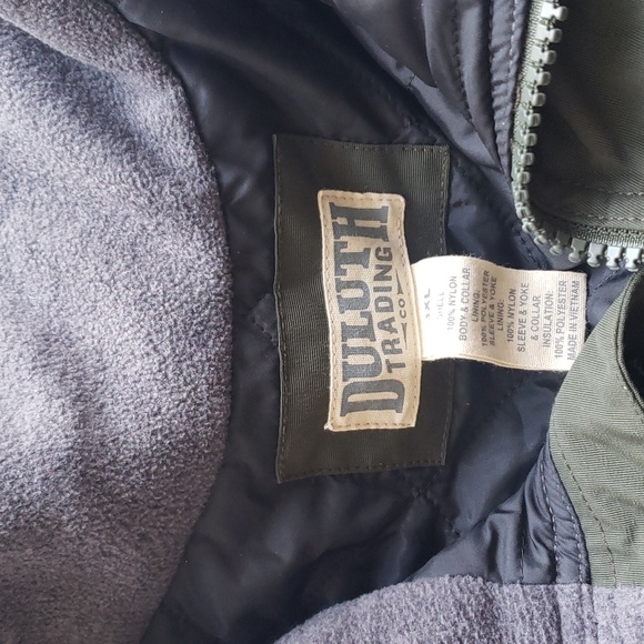 Men's Army Green Duluth Jacket 3XLT - Picture 3 of 5